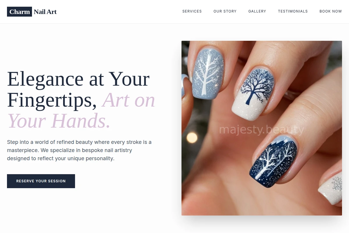 Premium Beauty Salon Website Design